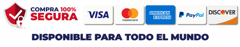 Métodos de pago seguros disponibles: tarjetas y procesador en línea